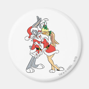 Aimant BUGS BUNNY™ et Lola Mistletoe Kiss