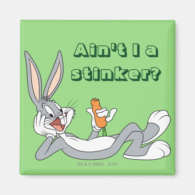 Aimant BUGS BUNNY™ Lying Down Eating Carrot (Devant)
