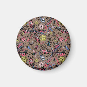 Aimant Bugs de Doodle sur mocha brown