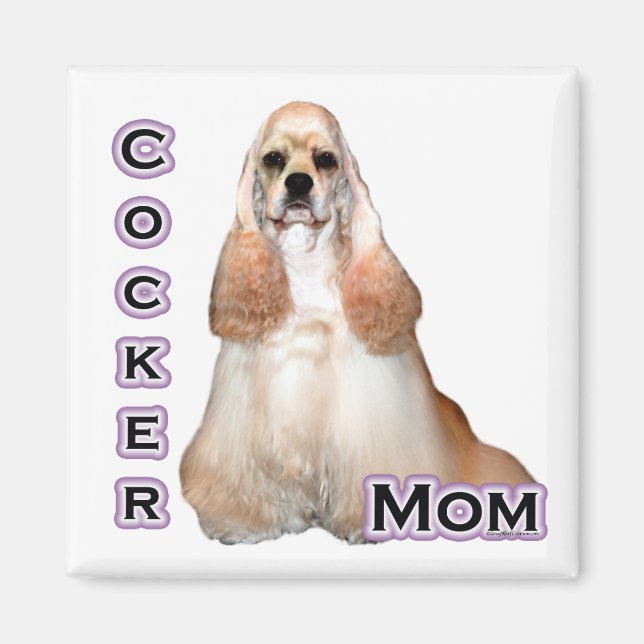 Aimant Buker Spaniel Maman; Cocker Spaniel Maman (Devant)