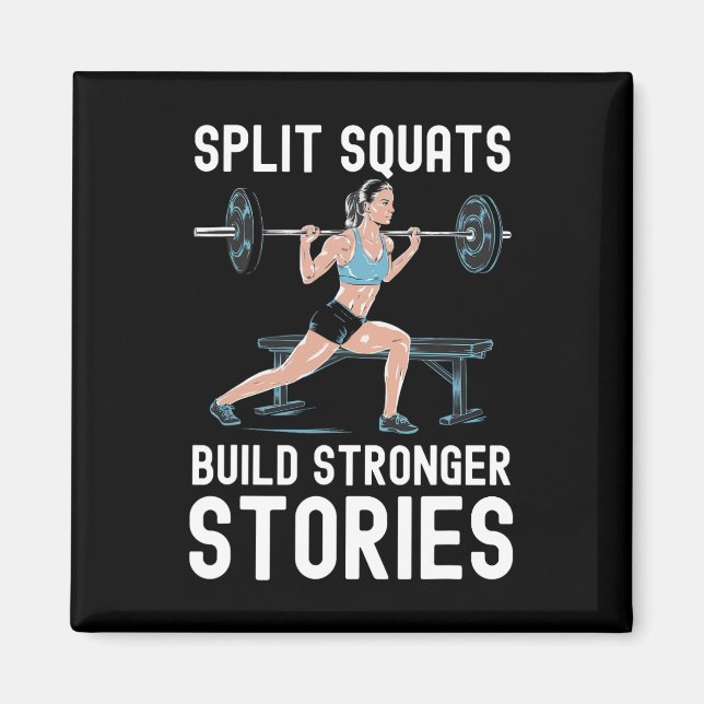 Aimant Bulgarian Squat Exercise Bodybuilding Fitness Work (Devant)