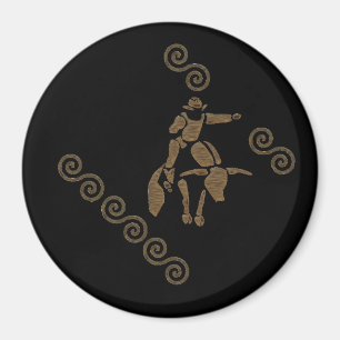 Aimant Bull Riding dans le rodéo