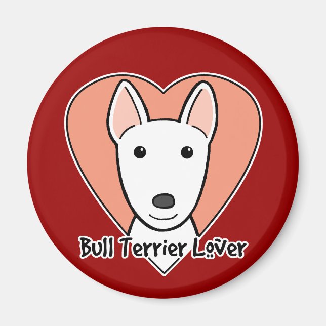 Aimant Bull Terrier Lover (Devant)