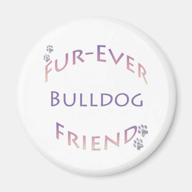 Aimant Bulldog Furever (Devant)