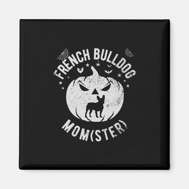 Aimant Bulldog Momster - Halloween (Devant)