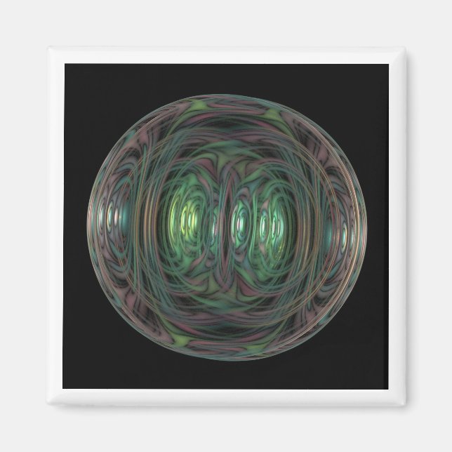 Aimant bulle fractale (Devant)