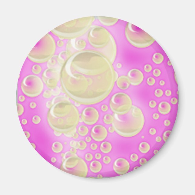 Aimant Bulles de champagne (Devant)