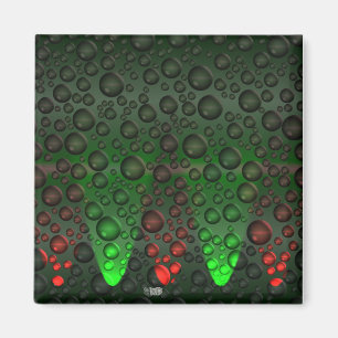 Aimant Bulles montantes Vert/Rouge