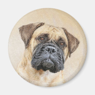 Aimant Bullmastiff Peinture - Joli chien d'origine art