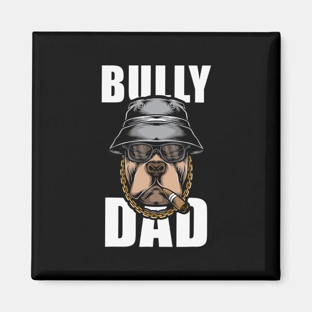 Aimant Bully Dad Bulldog Pitbull (Devant)