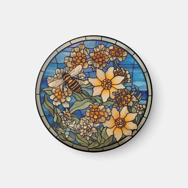 Aimant Bumblebebe en verre tendu (Devant)