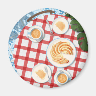Aimant Bundt Cake and Coffee for Two
