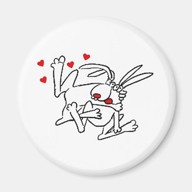 Aimant Bunnies En Amour (Devant)
