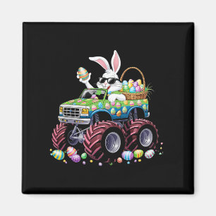 Aimant Bunny Happy Pâques Monster Truck Amateurs Enfants 