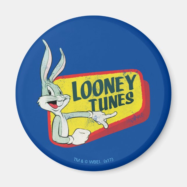Aimant BUNNY™ LOONEY TUNES™ Correctif rétro (Devant)