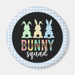 Aimant Bunny Squad   Chasse aux oeufs de Pâques Cute Bun