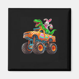 Aimant Bunny T-rex Pâques Monster Truck Dino Drôle Garçon