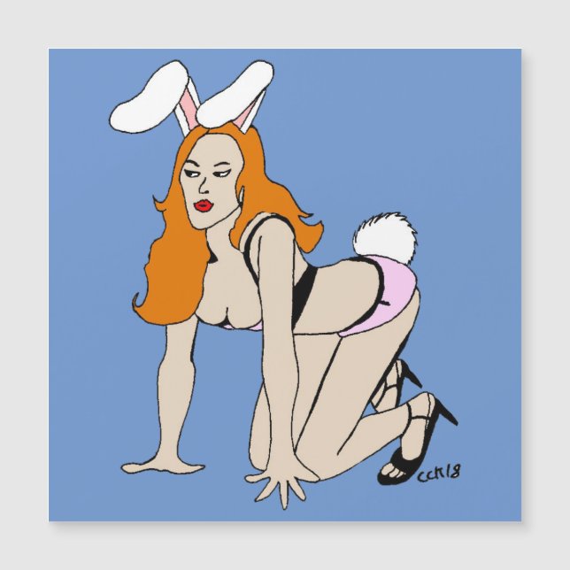 aimant bunnygirl (Devant)