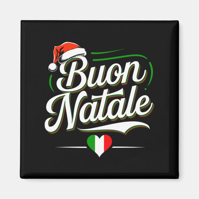 Aimant Buon Natale Italian Family Christmas Italy Pride H (Devant)