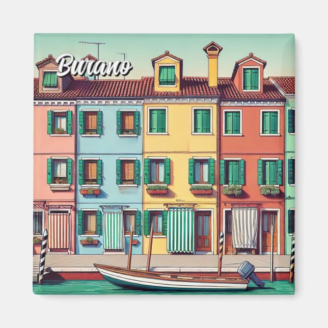 Aimant Burano Italie (Devant)