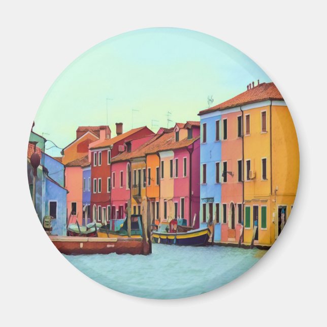 Aimant BURANO - Lagon vénitien Venise - Burano (Devant)
