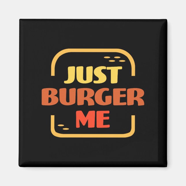 Aimant Burger Été BBQ Grillade Hamburger ou (Devant)
