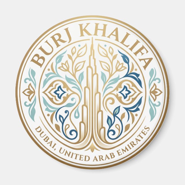 Aimant Burj Khalifa Émirats arabes unis (Devant)