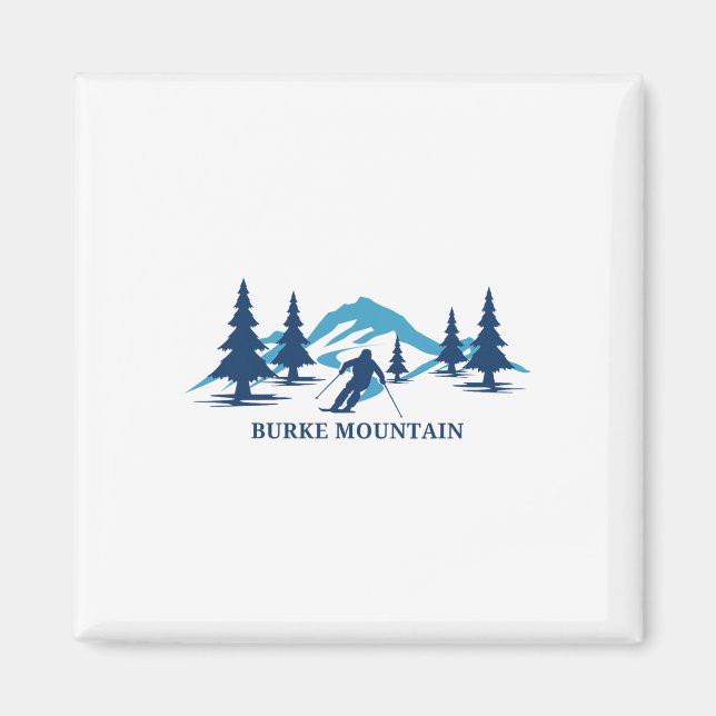 Aimant Burke Mountain Vermont Ski Ski Ski Snowboard En (Devant)