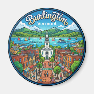 Aimant Burlington USA