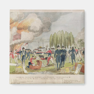 Aimant Burning d'amiral Cockburn et pillage