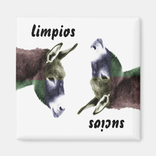 Aimant Burro Espagnol Plats propres ou salés Lave-vaissel