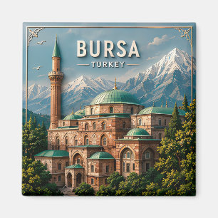 Aimant Bursa Turquie Ville Ottomane Uludag Voyage Culture
