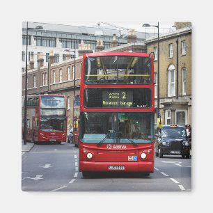 Aimant Bus Red London
