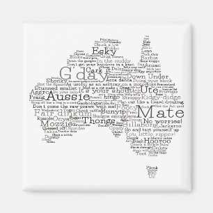 Aimant Busfire Special Edition Aussie Slang Map
