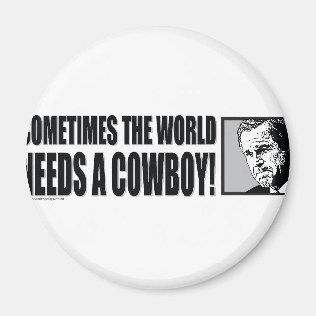 AIMANT BUSH (BUSH) : BLANC DE COWBOY (Devant)