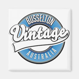 Aimant Busselton australie logo vintage