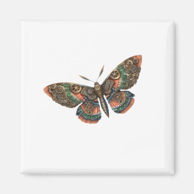 Aimant butterfly steampunk (Devant)