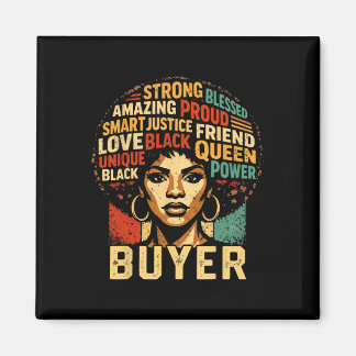Aimant Buyer Black History Month Powerful Black Pride Art