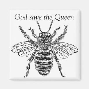 Aimant buzz art queen bee