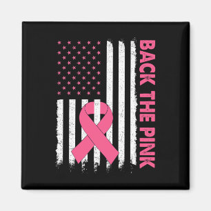 Aimant Byck Pink Breast Cancer Awareness Usa Drapeau Wom