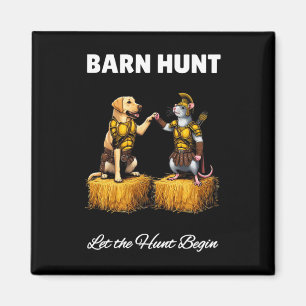 Aimant Byrn Hunt Lover - Joli Rat Guerrier Et Travail Jau