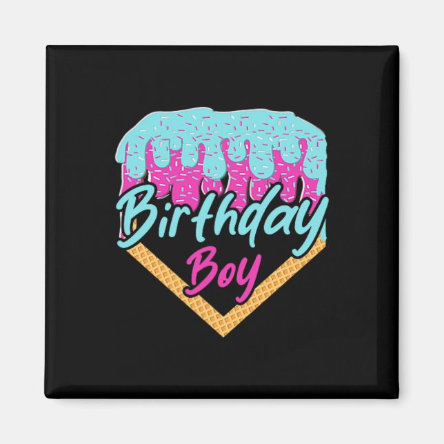 Aimant Bysebyll 9 ans de glace goutte 9e anniversaire Bo (Devant)