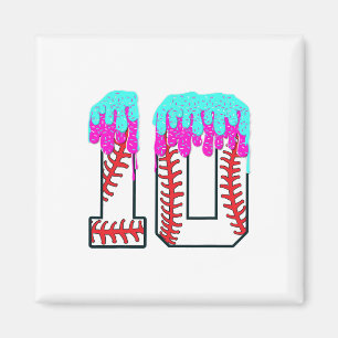 Aimant Bysebyll Drip 10 ans 10th Birthday Boy Jersey