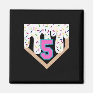 Aimant Bysebyll Drip 5e anniversaire Home Plate Garçons Y