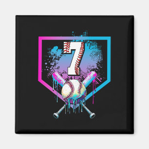 Aimant Bysebyll Drip 7e anniversaire Home Plate Garçons J