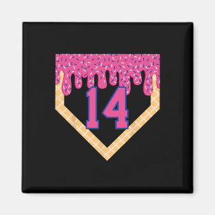 Aimant Bysebyll Home Plate Ice Cream Drip 14ème Anniversa