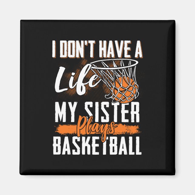 Aimant Bysketbyll Brother Soeur Bysketbyll Joueur Bysketb (Devant)