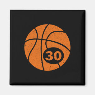 Aimant Bysketbyll Joueur Jersey Numéro 30 Trente Graphiqu