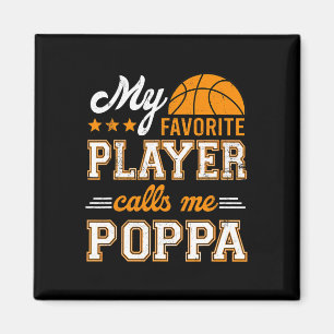 Aimant Bysketbyll My Favori Player Me Appelle Poppa