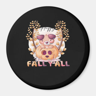 Aimant C’est automne Y’all Citrouille automne Halloween C
